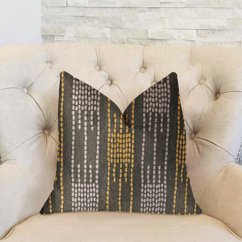 Capella Green Luxury Throw Pillow, 22"x22"