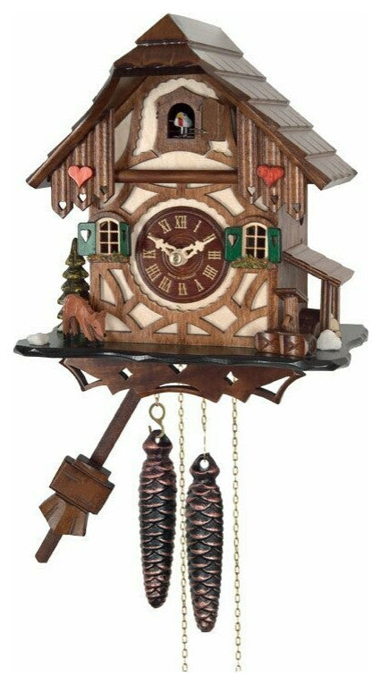 River City Clocks 32-09 One Day cuckoo Clock With Deer, Tree & Water Pump
