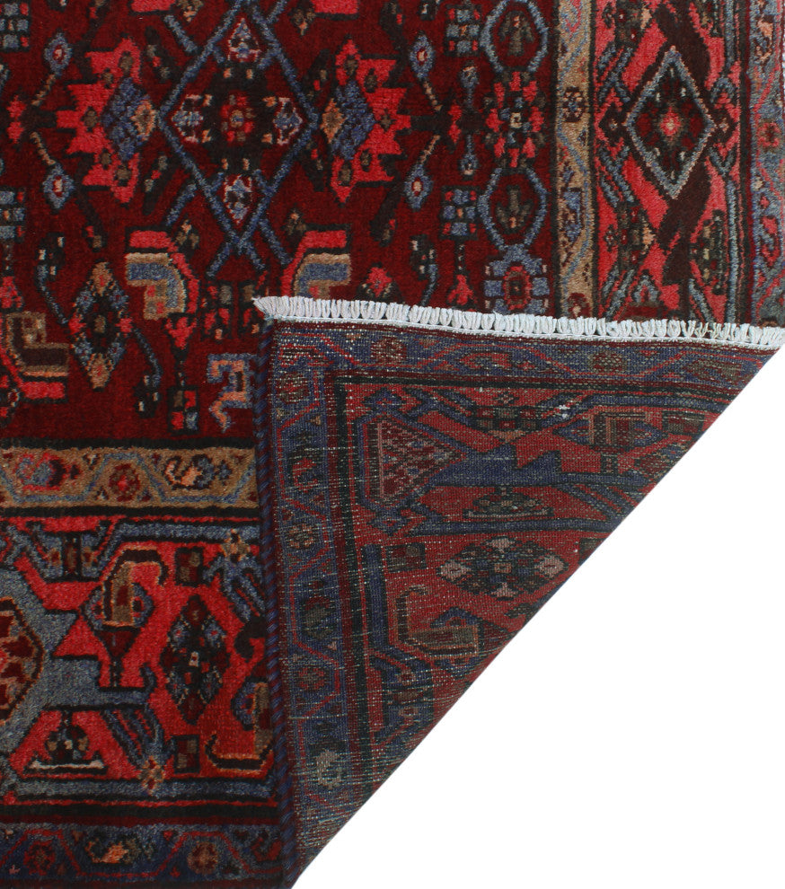 Semi Antique Amaan Red/Blue Rug, 4'1x6'6