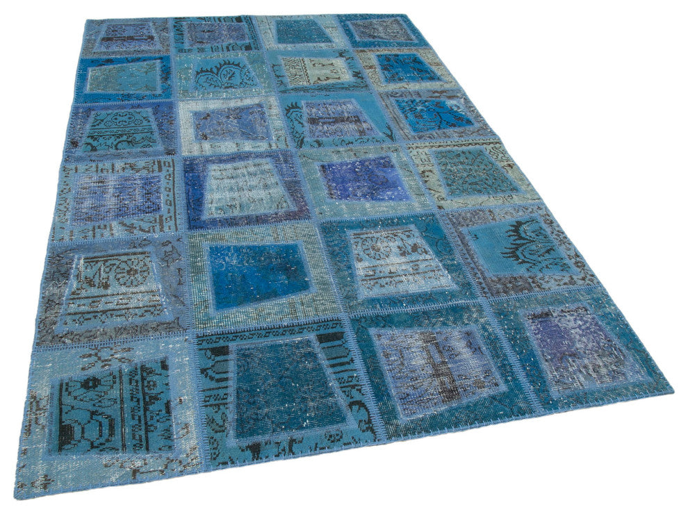 Rug N Carpet - Handwoven Oriental 5' 3" x 7' 10" Antique Patchwork Area Rug