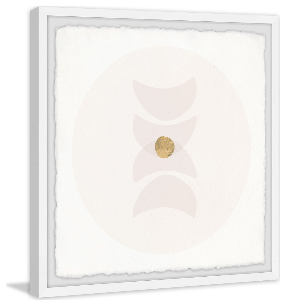 "Golden Core" Framed Painting Print, 24x24