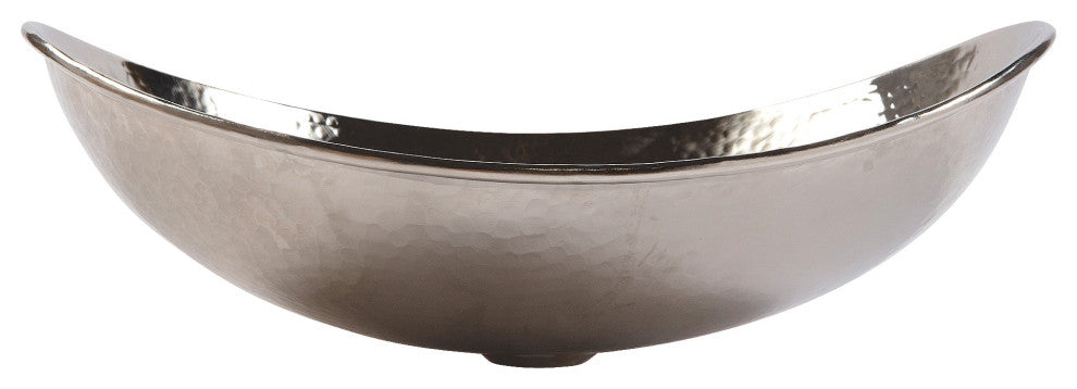 Confucius 19" Vessel Bathroom Sink in Nickel