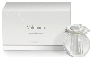 Valentina 100 ml Crystal Ball Porcelain Diffuser, Bergamot/Pink Pepper