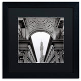 Alan Blaustein 'Firenze II' Art, Black Frame, Black Mat, 16x16