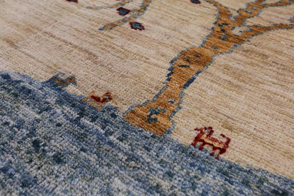 2' 8" X 3' 10" Persian Gabbeh Tribal Hand-Knotted Rug - Q12697