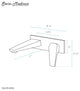 Voltaire Single-Handle, Wall-Mount, Bathroom Faucet, Brushed Nickel