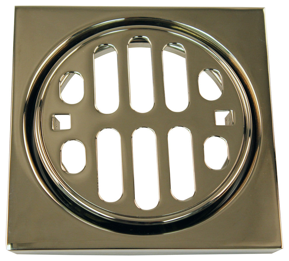 Frank Pattern Snap-In Shower Strainer Grill, Square and Crown