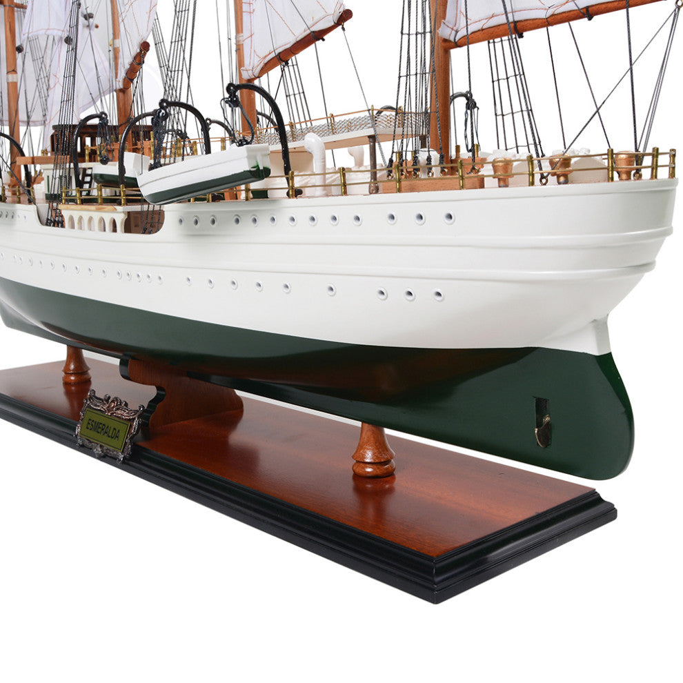 Esmeralda Painted Museum-quality Fully Assembled Wooden Model Ship