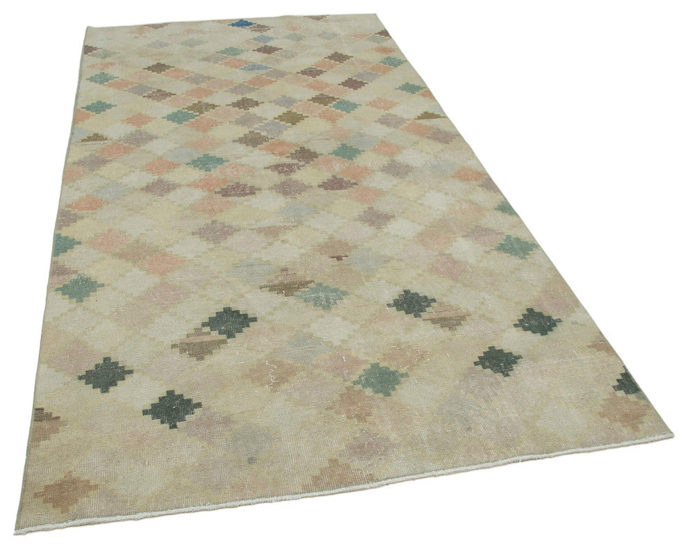 Rug N Carpet - Handwoven Turkish 5' 0'' x 9' 10'' Decorative Vintage Rug