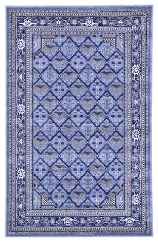 Rug Unique Loom La Jolla Blue Rectangular 5' 0 x 8' 0