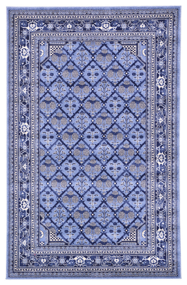 Rug Unique Loom La Jolla Blue Rectangular 5' 0 x 8' 0