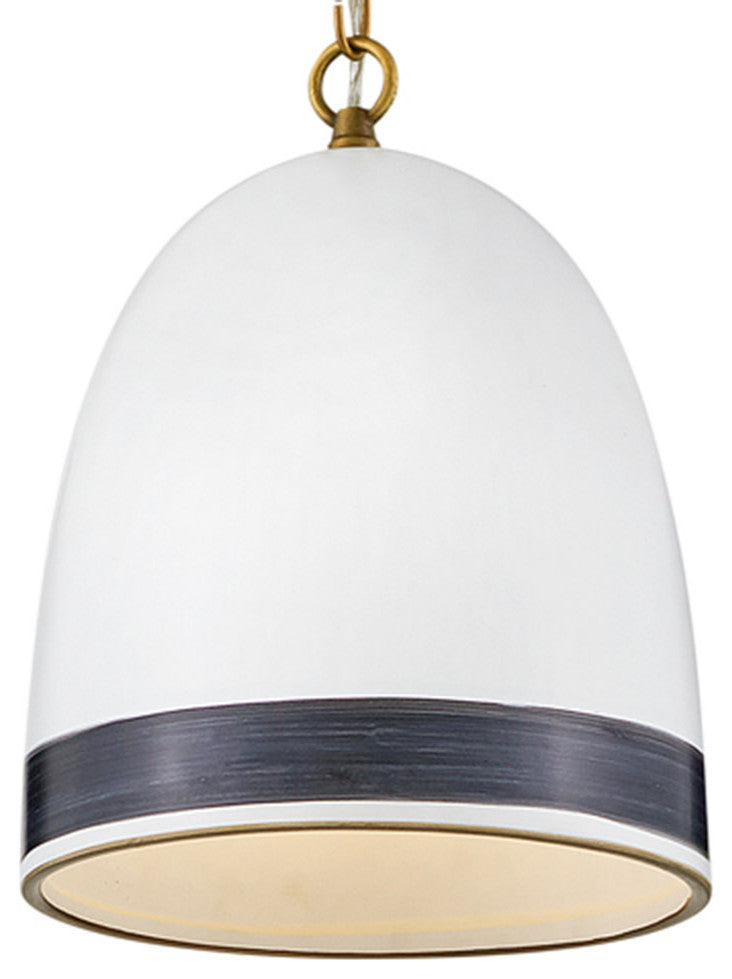 Hinkley Lighting 3364 Nash 10"W Mini Pendant - Heritage Brass / Black