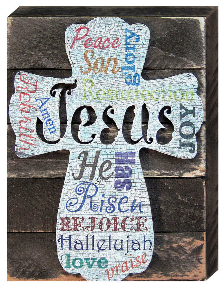 Easter Cross Box Sign