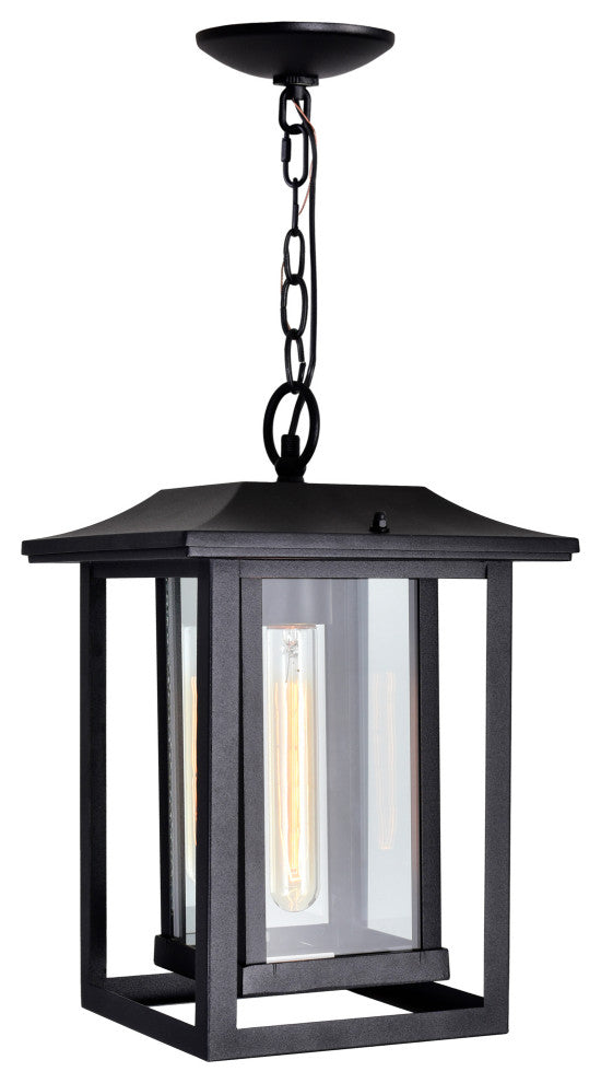 Winfield 1 Light Black Outdoor Hanging Light