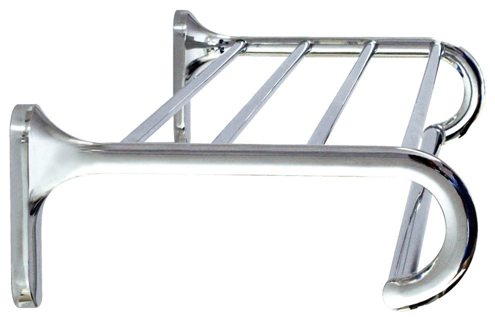 MODONA's 24" Commercial Towel Rack -, Polished Chrome