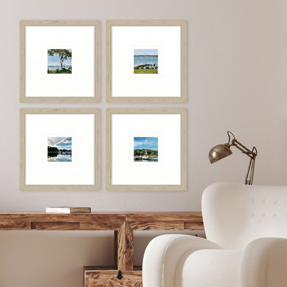 On the Water Framed Art, 4-Piece Set