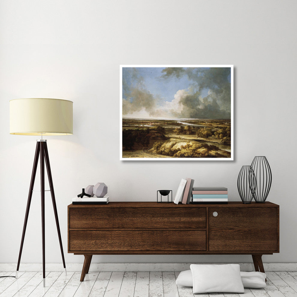 "A Panoramic Landscape" Digital Paper Print by Philips Koninck, 46"x39"