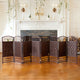 3 ft. Short Fiber Weave Room Divider Dark Mocha 8 Panels