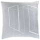 Surya Teori TO-011 20"x20" Pillow Kit, White/Light Gray