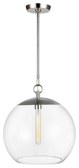 Atlantic Round Pendant, Polished Nickel