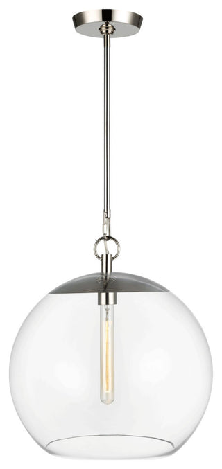 Atlantic Round Pendant, Polished Nickel