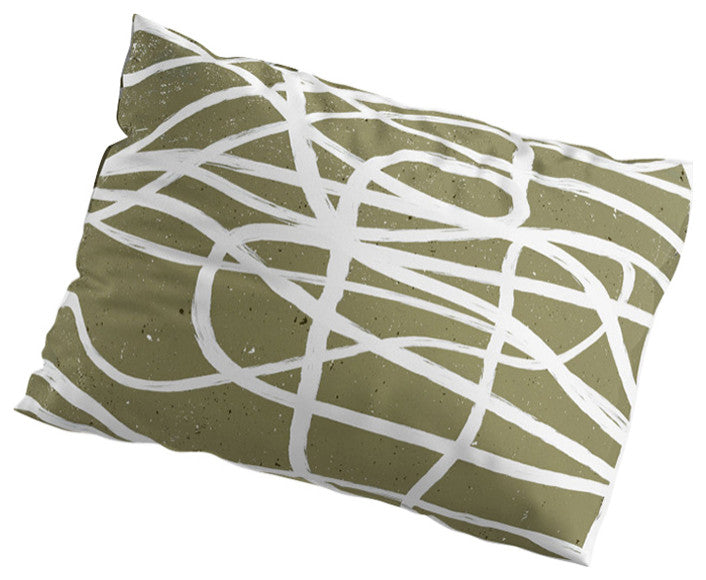 Deny Designs Ninola Design Japandi Minimal Marker Pillow Sham, Standard