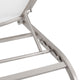 Lounge Chair Chaise, Set of 4, Aluminum, Metal, White, Modern, Outdoor Patio