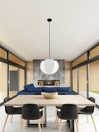 Veris 34 Pendant, Gloss White, E26