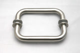 78"x72" Frameless Shower Door Wall Hinge, Brushed Nickel