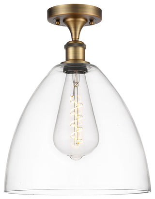 Innovations 516-1C-BB-GBD-122 1 Light Semi-Flush Mount, Brushed Brass