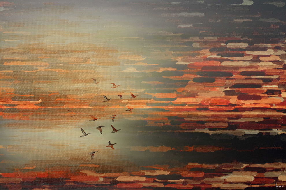 "Night Flight" Fine Art Canvas Print, 18"x12"