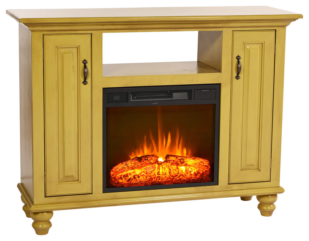 Eagle Furniture, 52" Orleans Electric Fireplace TV Console, Concord Cherry