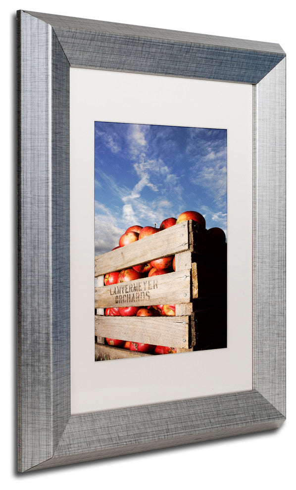 Jason Shaffer 'Orchard' Matted Framed Art, Silver Frame, White Mat, 11x14