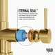 VIGO Gramercy 17" H Single Handle Pull-Down Sprayer Kitchen Faucet, Matte Brushed Gold, Touchless, Without Extras