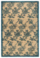 Peonies Ivory Tibetan Rug, 8'x10'