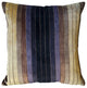 Bullion Stripes Textured Velvet Throw Pillow 20x20, with Polyfill Insert