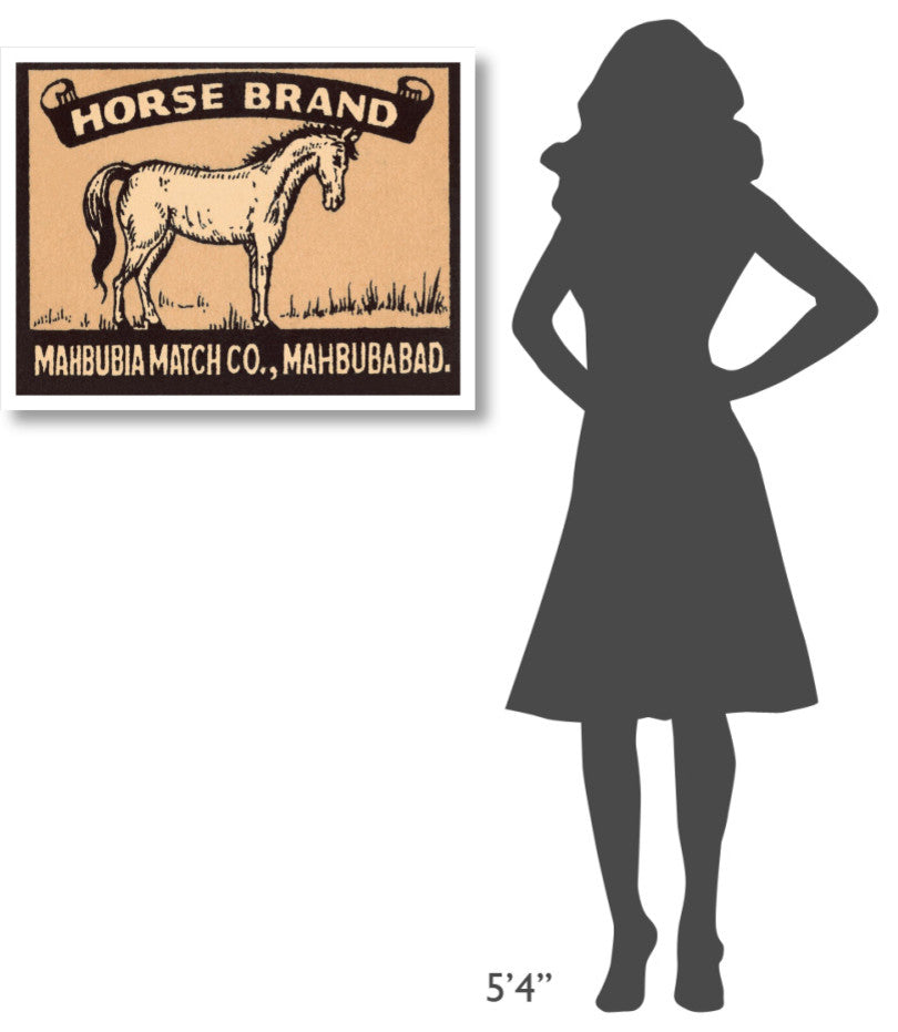 "Horse Brand Matches" Digital Paper Print by Phillumenart, 32"x25"