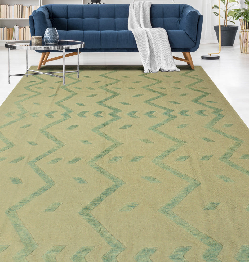 High-Low Kilim Wilhelmi Beige Rug