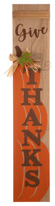 42" Thanksgiving Wooden Pumpkin Porch Sign
