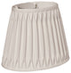 18" Cream Oval Smocked Pleat Paperback Shantung Lampshade