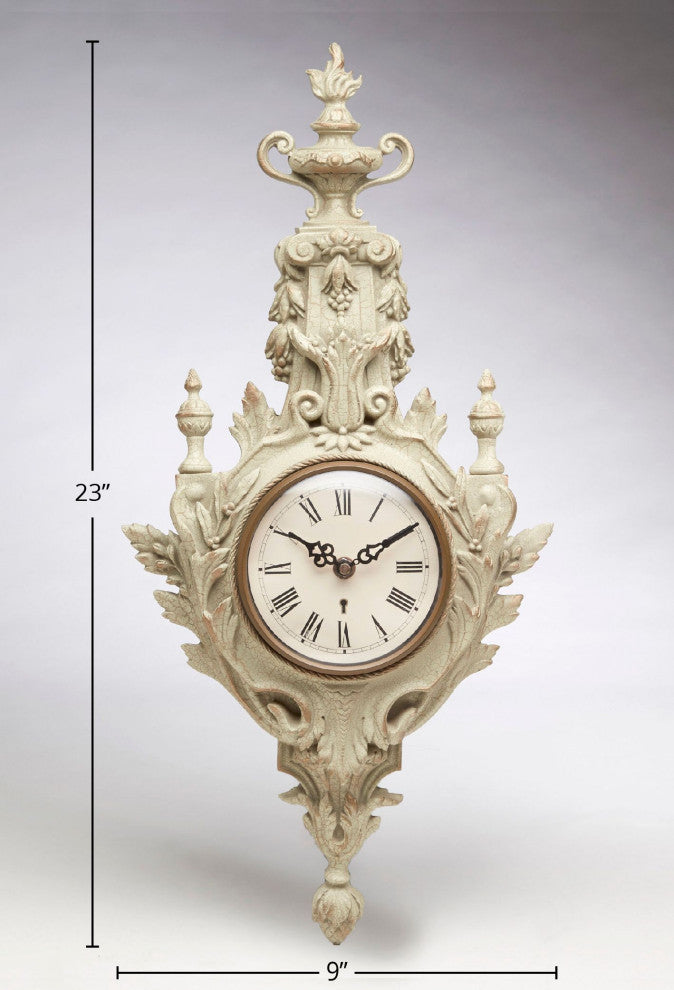 Resin Torch Design Wall Clock