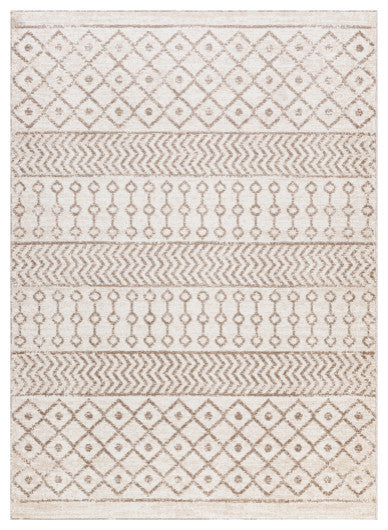 Surya Positano PSN-2309 6'7"x9' Rug, Camel/Ivory/White/Dark Brown
