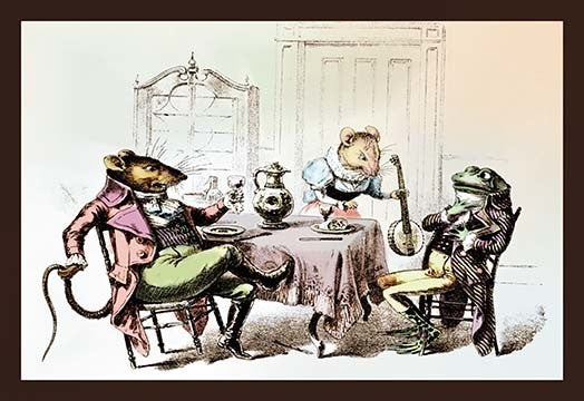 Mr. Frog, Will You Play? - Gallery Wrapped Canvas Art 28" x 42"
