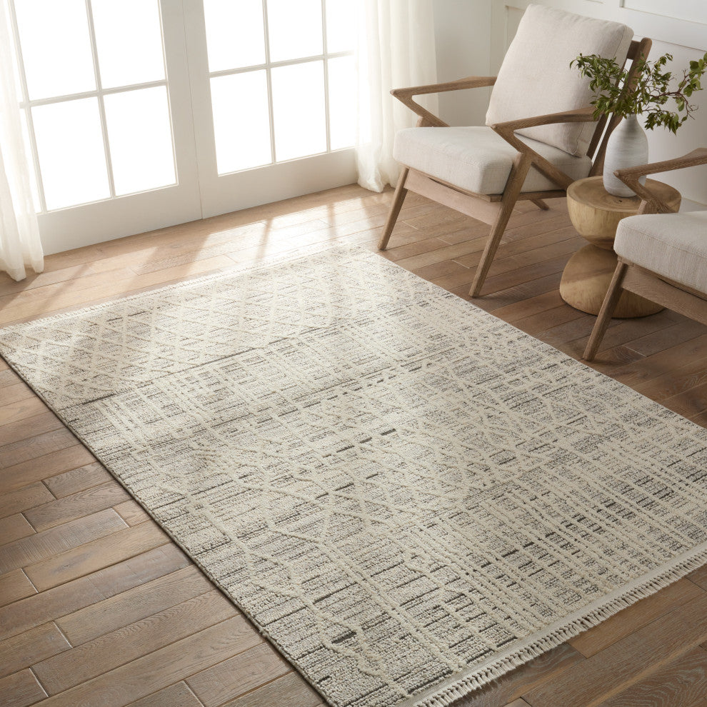 Jaipur Living Caiya Trellis Cream/ Gray Area Rug 8'X10'