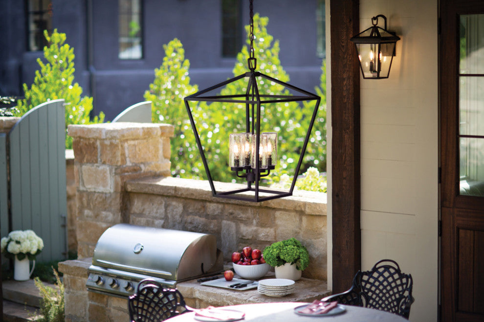 Hinkley Alford Place 24" Large Outdoor Open LED Chandelier, Oil Rubbed Bronze