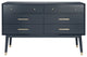 Safavieh Couture Madden Retro Dresser, Navy/Brass