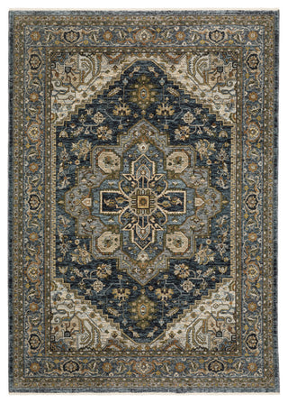 Aberdeen 1144Q Blue/Taupe 3'3" x 5' Rug
