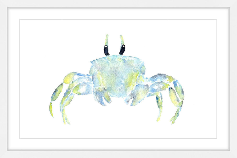 Marmont Hill, "Ghost Crab" by Thimble Sparrow Framed Painting Print, 18x12