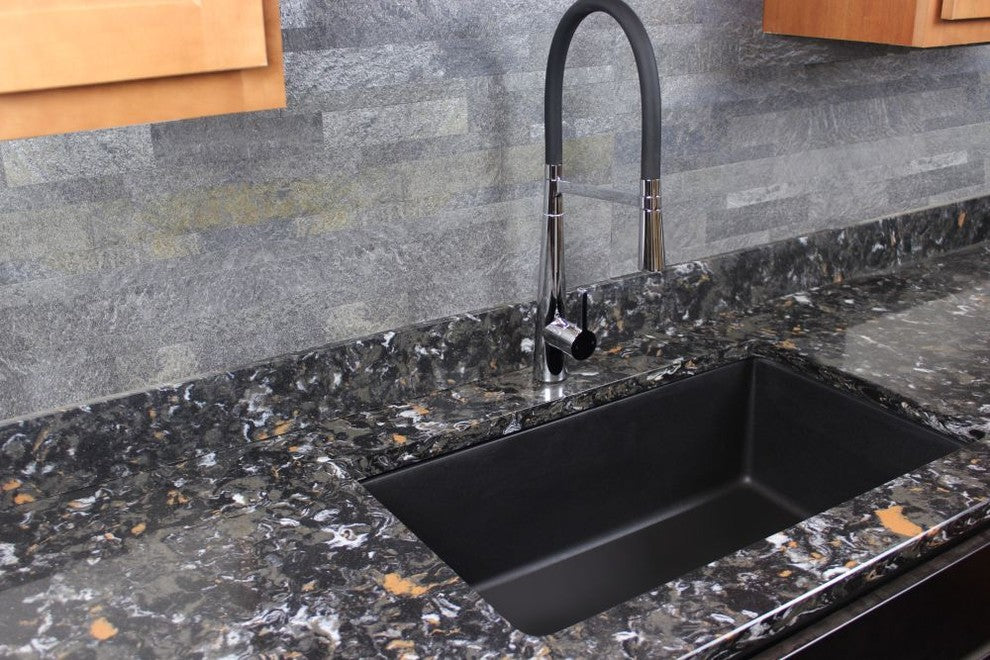 Transolid 1.8 GPM Pull-Down Kitchen Faucet, Pol Chrome/Black