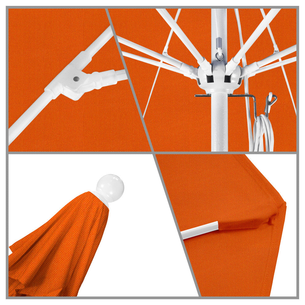 11' Fiberglass Umbrella White, Pacifica, Tuscan, 11'